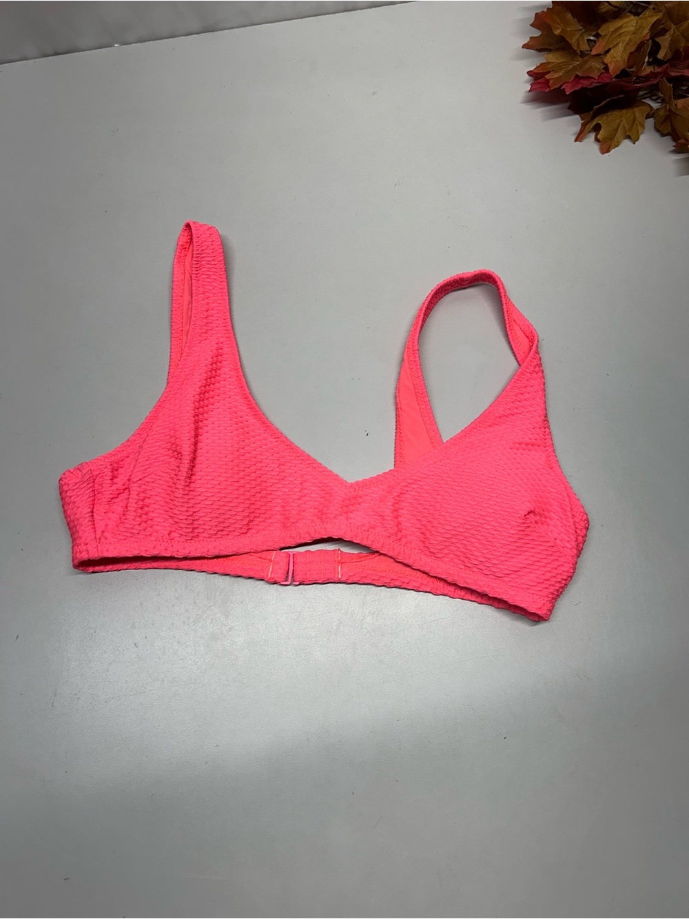 Aerie medium Textured swim bikini top